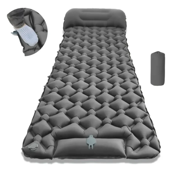 Inflatable Camping Sleeping Pad with Pillow