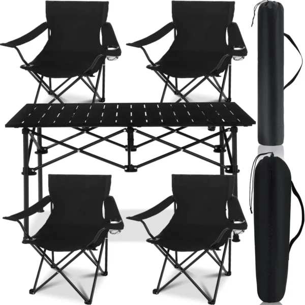 5-Piece Folding Camp Table Set