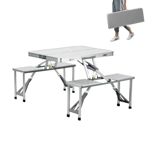 Integrated Folding Camp Table Set