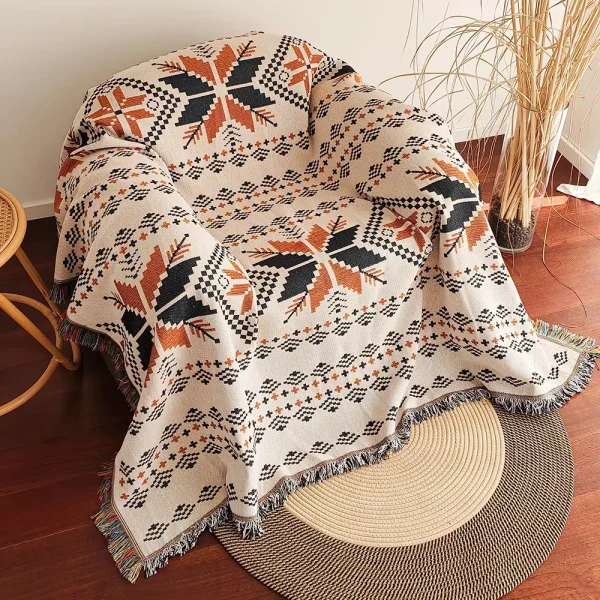 Retro Plaid Picnic Blanket