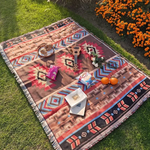 Western Boho Picnic Blanket