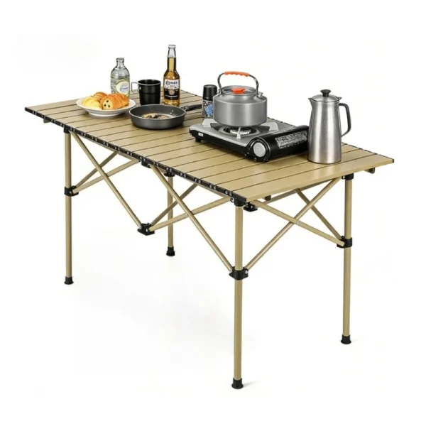 Compact Roll-Up Camping Table