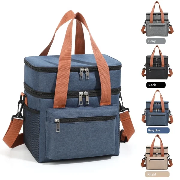 Double-Layer Insulated Lunch Bag