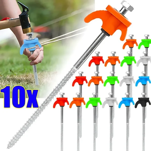 Spiral Screw Tent Stakes