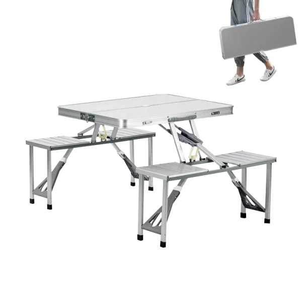 Integrated Folding Camp Table Set