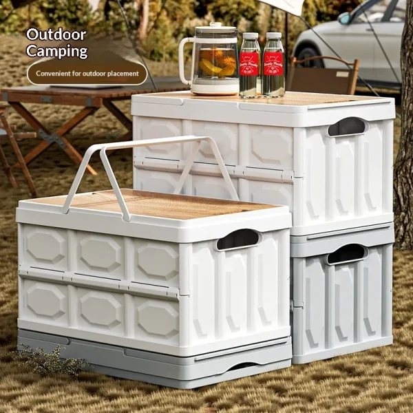 Foldable Camping Storage Box with Lid