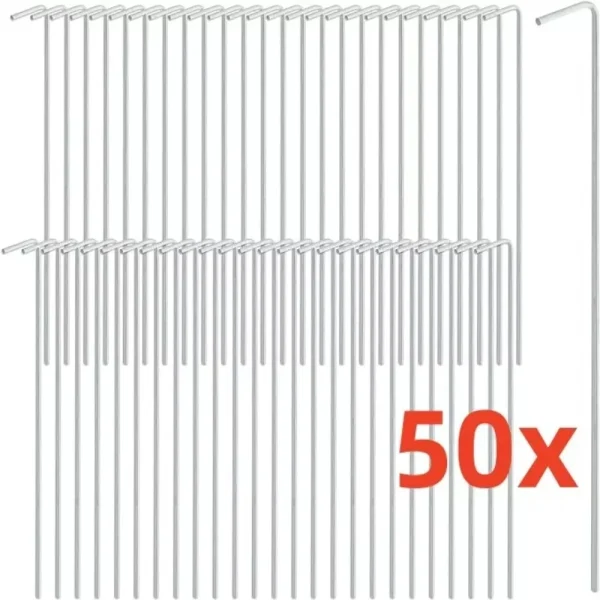 50-Piece Heavy-Duty Tent Pegs Set