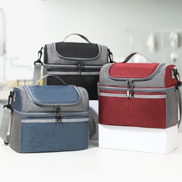 Double-Layer Insulated Lunch Bag