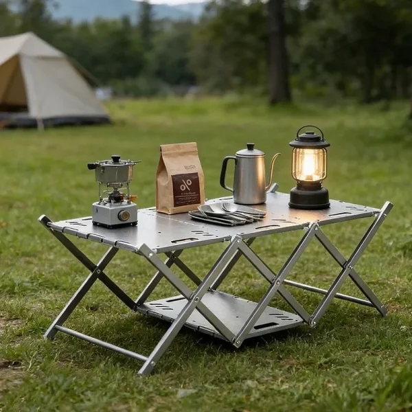 Stainless Steel Camping Storage Table